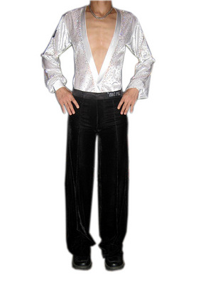 男士舞服下装长裤 男士舞蹈服 表演舞服练习服