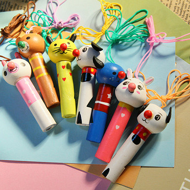 木质口哨创意奖品木质文具批发幼儿园奖品小礼