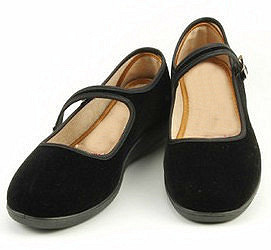 民国学生装女鞋舞蹈鞋子北京布鞋黑色五四青年
