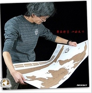 Scratch Map刮刮环游世界地图 旅行人生 探索人