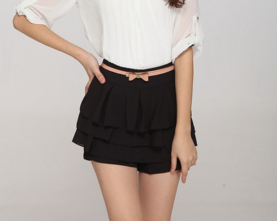 品2013正品女装雪纺裙裤休闲裤子夏季<em>短裤</em>裙