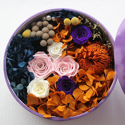 永生花干花礼盒上海北京鲜花速递广州鲜花店台