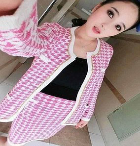 GC大小姐 小香风 香奈儿 千鸟格套装 - 服饰 - 杭