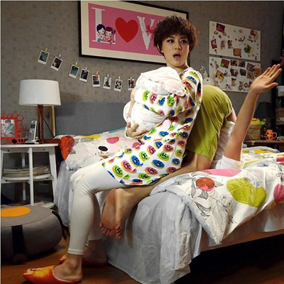 辣妈正传孙俪同款睡衣夏冰同款睡衣PINK笑脸