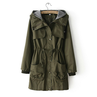 风衣女款2013新款女装韩版韩国秋冬中长修身