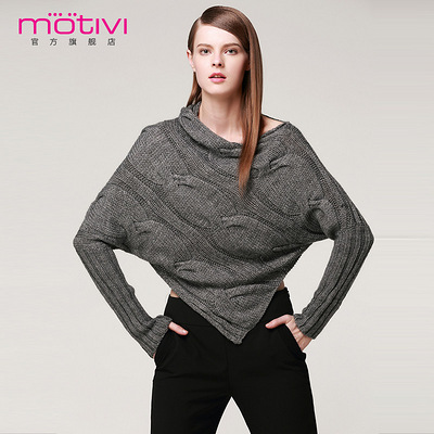 motivi旗舰店专柜正品2013秋冬款女装时尚不规