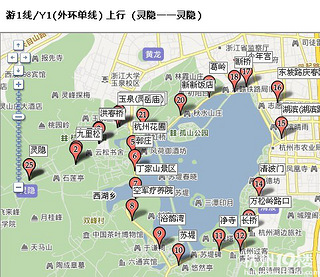 都无法实现"湖滨从北山路往杨公堤逆时针绕行".