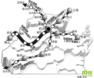 三年后杭州到黄山只要1小时 沪杭,杭甬,杭长,杭宁,杭黄5条高铁引领