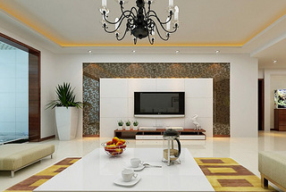 电视背景墙装修效果图大全2013图片瓷砖篇_杭