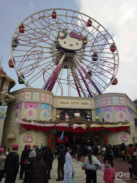 安吉HelloKitty乐园,小孩都喜欢,不过人有