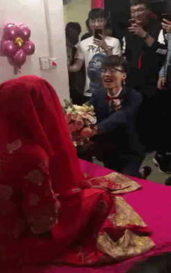 不好意思 第一次结婚有点生疏,盘点结婚过程中欢乐瞬间