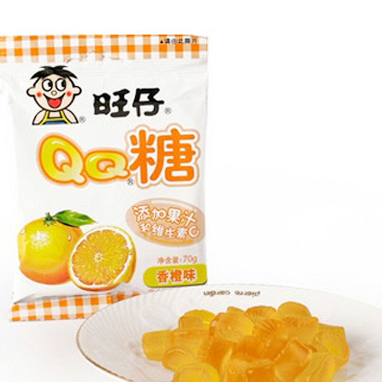 旺仔qq糖香橙味 70g/袋
