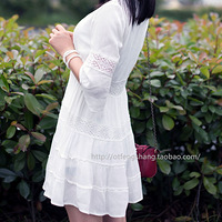 ɭϵС���°�ɫ����ȹ4.6�۴���������ɫĪ���������������Ŷ