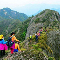 攀爬乌石山，登高远眺，一起看油菜花海
