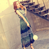 2017��װ�¿�ѩ������ȹŮ����������������ӡ�����ų�ȹŮ