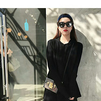 ��ɺɺ 2017��װ�¿�����ʽ��ñ��֯��+��֯��ȹ��