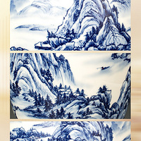 王怀俊大师创作《国宝双绝大师尊》青花釉里红工艺