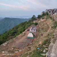 记2022.8.21括苍山露营， 感受人间第一场，荒郊野外住行。