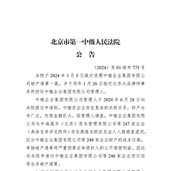 中植又有进展？实质合并破产清算在这些情形下适用#中植企业集团#