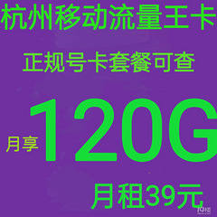 2025新办号码39每月，含120G流量