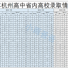 小雨爸爸介入高校录取数据统计了，看24年各高中数据