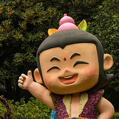 菊展的葫芦娃和他们的爷爷