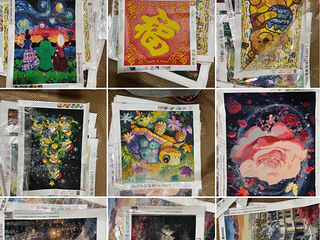 成品钻石画，15副一起打包转