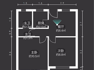 祖庙巷好房直租2+2+2