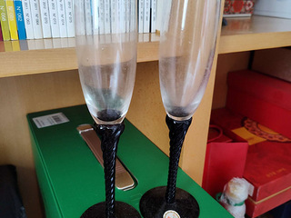 高脚香槟酒杯六个