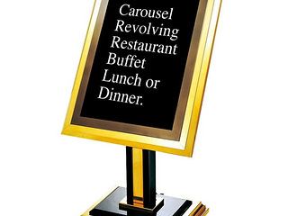 南方名牌，酒店大堂斜面指示牌落地展架迎宾牌P-22