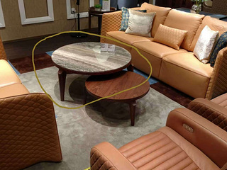 低价转让品牌家具：艺峰自然主义圆几 壹件。