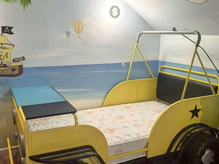 9成新儿童床汽车床铁艺床转让转卖