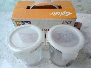 全新乐扣玻璃密封罐/杯套装、密封碗