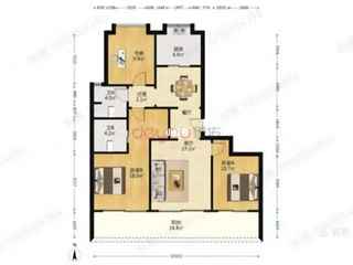 阳光城檀悦三室两厅两卫出租