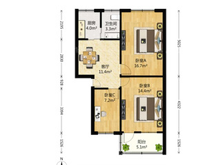 景芳一区整租距离4号地铁100米