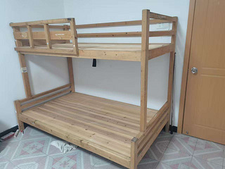 搬家急转自用实木上下铺床