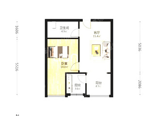 冉家坝地铁口一室一厅出租