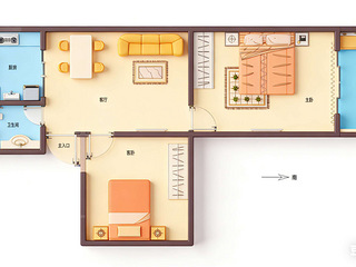 叶家弄精装2房出租
