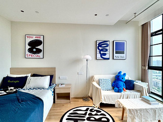 临平房东直租 光大幸福里商场楼上，全景落地窗公寓，自住装修