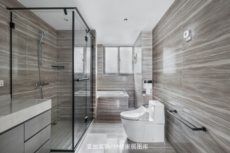 紫金庭园梅林苑160㎡美式装修效果图