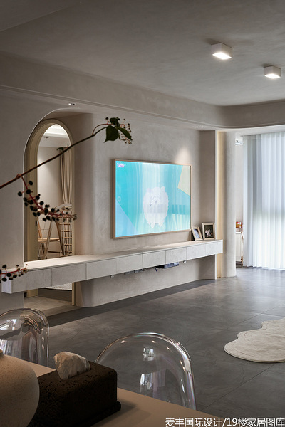 兴隆公寓 140㎡ 侘寂风风格装修效果图