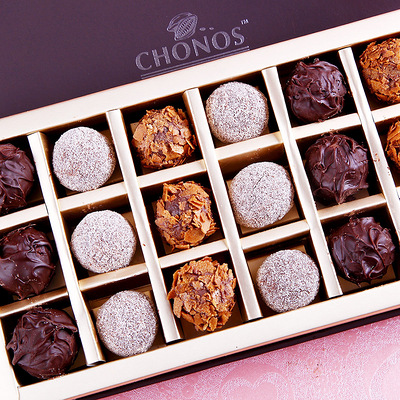 巧诺斯巧克力 手工松露巧克力纯脂裹覆多口味礼盒生日礼物包邮