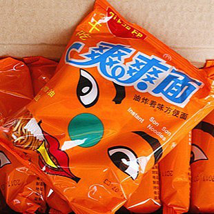 东莞特产 七宝一丁牌爽爽面/干吃方便面 40包/一箱