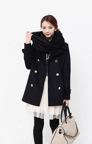 西服外套 围巾 秋冬扮靓倍显洋气