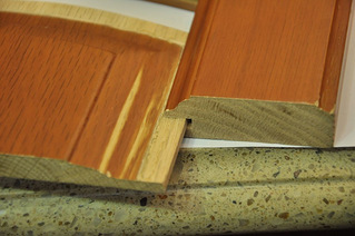 4888套餐的橡胶木门板,断面