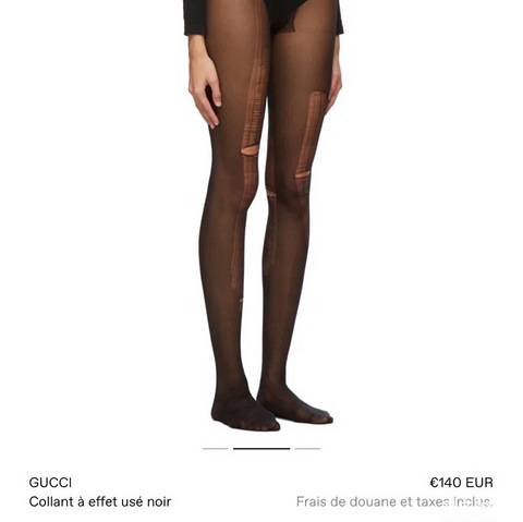 Gucci collant 2025 a effet use