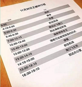 首富每天4点起床! 你还记得自己前一天的行程