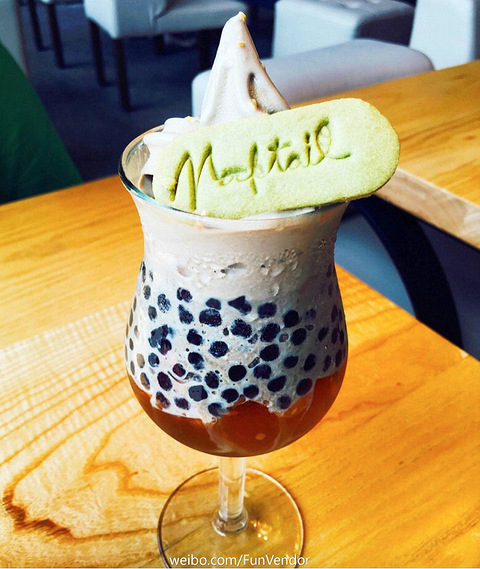 drinks# 奶茶味冰淇淋 珍珠 茶
